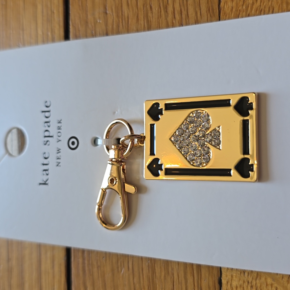 NWT, kate spade new york x Target, Playing Card Bag Charm Keychain - Picture 8 of 11